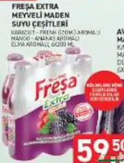 FREŞA EXTRA MEYVELİ MADEN SUYU ÇEŞİTLERİ 6X200 ML fiyat ve kampanya bilgisi
